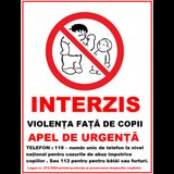 Placuta interzis violenta fata de copii